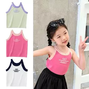 Детский вязаный топ без рукавов 100