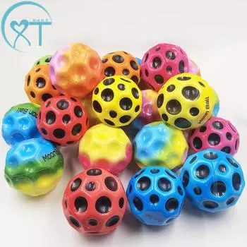 Детский высокоэластичный мяч для запястья с уникальными отверстиями – мяч для снятия стресса из полиуретана, популярная игрушка