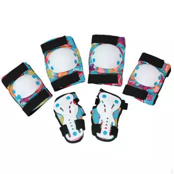 Детский защитный комплект наколенников, локтей, запястий, защита для велосипеда, роликовых коньков BMX