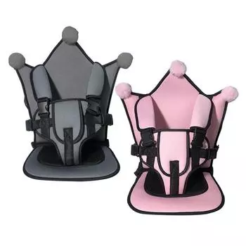 Детский защитный коврик для сиденья от 6 месяцев до 12 лет, дышащие коврики для стульев, регулируемое сиденье для коляски, подушка для детского автокресла белый