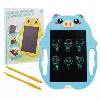 Детский ЖК-планшет для письма, блокнот для рисования, обучающие развивающие игрушки для девочек и мальчиков 3–11 лет синий