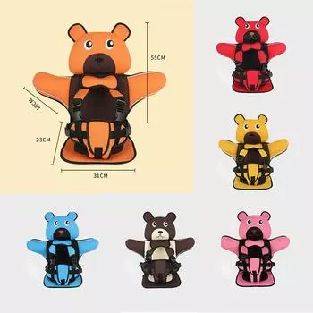 Детское автокресло для детей, подушка для безопасного сиденья, защита, противоскользящий коврик, универсальный автомобильный матрас, переносной коврик для тележки для покупок оранжевый