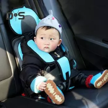 Детское автомобильное сиденье с регулируемыми ремнями, эргономичное детское автомобильное сиденье, портативное складное сиденье для гольфа, коврик для детского сиденья S белый/серый