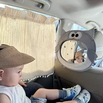 Детское автомобильное зеркало для заднего сиденья, подарок на день рождения, милые аксессуары, чистый вид