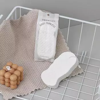 Детское банное полотенце, губка, домашнее детское банное полотенце, серое детское банное полотенце, грязь, грязь не вредит коже 13.5*7*2.5cm белый