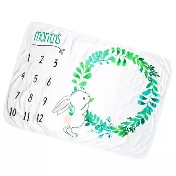 Детское ежемесячное одеяло для девочек и мальчиков, рамка с крыльями и цветочным принтом, реквизит для фотосессии для новорожденных, супер фон