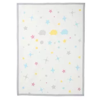 Детское хлопковое одеяло nishikawa 85 x 115 см, хлопковый ежик, подходит для всех сезонов, сделано в Японии, кремовый WQ51291002 [Nishikawa] 100% кремовый