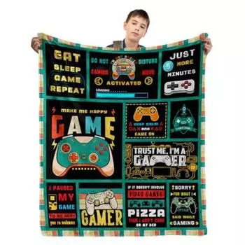 Детское игровое фланелевое одеяло с принтом для офиса, переносное одеяло для обеденного перерыва 70x100cm