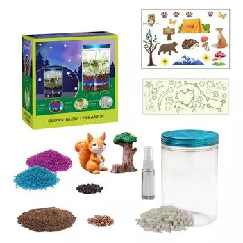 Детское изобретение. Светящийся стеклянный контейнер - подходит для занятий рукоделием для мальчиков и девочек. One Size фиолетовый