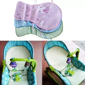 Детское кресло-качалка для трех младенцев, коляска, льняной коврик, шезлонг, сиденье Fisher 68cm*36.5cm синий