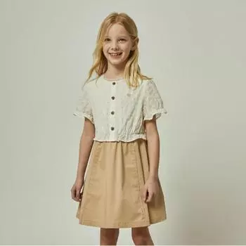 Детское кружевное платье-чинос Hedges Kids Ivory Hum11nj52m Iv 130