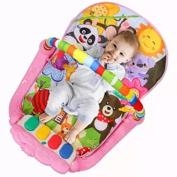 Детское многофункциональное педальное пианино для новорожденных, музыкальное игровое одеяло, детская рамка для фитнеса, развивающие игрушки для раннего образования