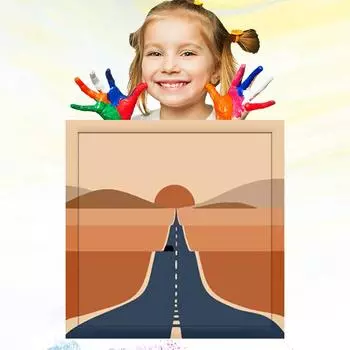 Детское обучение рисованию 20x20 см, ручная роспись, детский рисунок, хобби, развитие, картина маслом по номерам для детей 20x20cm no Frame