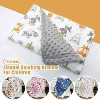 Детское одеяло для пеленания, мягкое флисовое постельное белье, одеяло для новорожденных, полотенце для пеленания, одеяло для коляски, аксессуары для фотосъемки 75x120cm