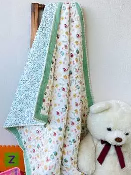 Детское одеяло с блок-принтом — 60*40 дюймов