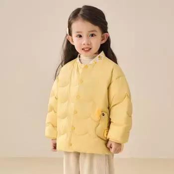 Детское пальто из коровьего меха, милое детское легкое хлопковое пальто, детская куртка-пуховик 80cm розовый