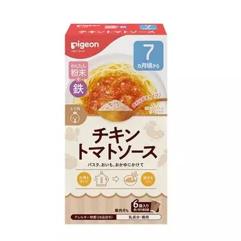 Детское питание Pigeon Freeze Dry Easy Powder Iron Chicken Tomato Sauce 6 пакетиков +