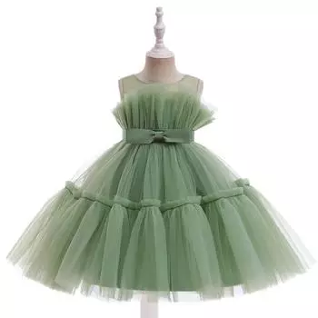 Детское платье-пачка принцессы - костюм для маленькой девочки-цветочницы на выступление и свадьбу 140cm