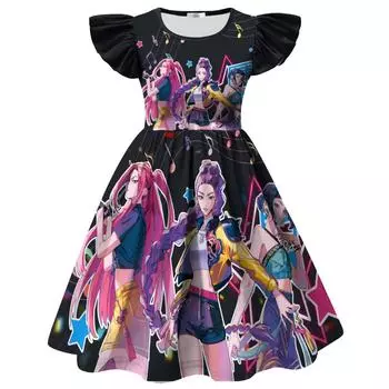 Детское платье Платье для ролевых игр Платье А-силуэта для девочек Платье для вечеринки 110