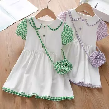 Детское платье принцессы, летнее платье, милое платье для девочек 130cm