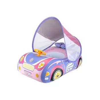 Детское плавательное сиденье, надувной круг для плавания, портативный поплавок для бассейна, прекрасная летняя круглая игрушка для купания в воде розовый