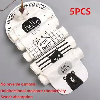 Детское полотенце из чистого хлопка с одной направляющей, впитывающее пот, детское полотенце на спинку для детского сада, тонкое хлопковое полотенце, изолирующее пот S 5pcs