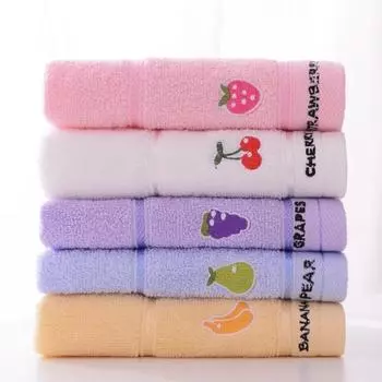 Детское полотенце из хлопка с рисунком из мультфильма, квадратное полотенце, мягкое, впитывающее слюну, для младенцев и малышей синий