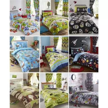 Детское постельное белье для мальчиков, комплекты пододеяльников для детской спальни, забавные пододеяльники, комплекты кроватей Single 135x200cm