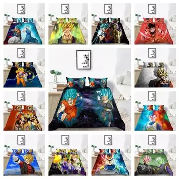 Детское постельное белье с 3D мультяшным рисунком, односпальная двуспальная кровать, полноразмерная наволочка и пододеяльник, 2/3 кусочка микрофибры, удобное украшение для дома UK Single 135x200cm