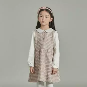 Детское праздничное твидовое платье Hedges Kids Hsw12na52m Pk Pink/165