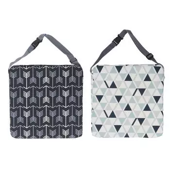 Детское сиденье бустер подушка водонепроницаемая увеличивающая губка мягкая удобная подушка для сиденья для детей Black and White Arrow