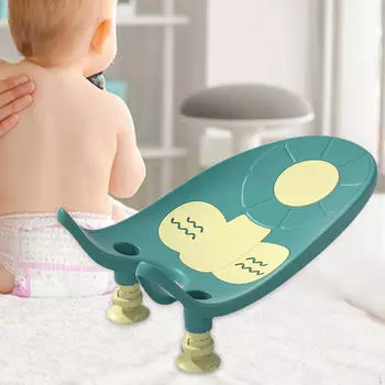Детское сиденье для ванны, коврик для малышей, ванна для детей 6-18 месяцев, мальчики и девочки зелёный