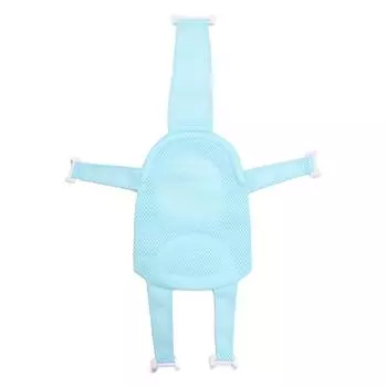 Детское сиденье для ванны, нескользящее, универсальное, съемное, сетчатое, для ванны, сетка для душа, светло-голубая светло-синий