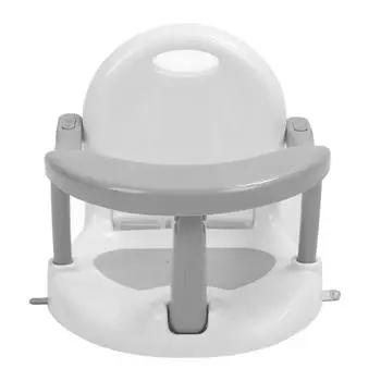 Детское сиденье для ванны Складное Устойчивое Стоячее Предотвращает скольжение Регулируется по высоте Табурет для купания для малыша Серый серый