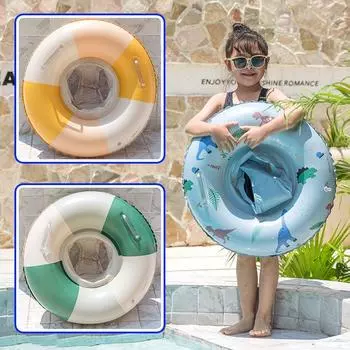 Детское сиденье INS в стиле ретро, круг для плавания младенцев и малышей, утолщенное губчатое дно, круг для плавания в воде 1-6 years old