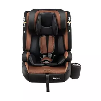 Детское сиденье Nebio [совместимое с R129, крепление ISOFIX, для детей от 15 месяцев до 12 лет, длительного использования, с держателем для термоса и холодных напитков] Детское сиденье, долговечное,