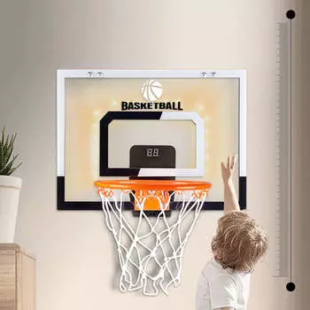 Детское складное баскетбольное кольцо, прозрачный щит, настенный, для подсчета очков, баскетбольная стойка для домашнего школьного клуба