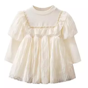 Детское темпераментное платье принцессы для девочек, повседневная одежда для девочек, юбка длиной до колена 130