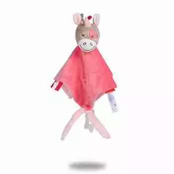 Детское успокаивающее полотенце с красной лошадкой, мягкая игрушка-полотенце, прорезыватель, детские игрушки