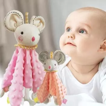 Детское успокаивающее полотенце Супер мягкое защитное одеяло Успокаивающие игрушки Уютное успокаивающее полотенце для ребенка 4