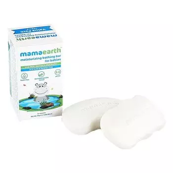 Детское увлажняющее мыло с Козьим молоком (2 х 75 г), Moisturizing Bathing Bar for Babies Goat Milk Oatmeal & Shea Butter, Mamaearth