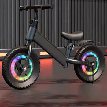 Детское велосипедное седло, балансировочное сиденье со стойкой, простая установка, универсальная эргономичная замена детали чёрный