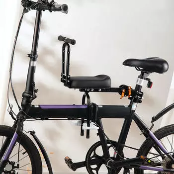 Детское велосипедное сиденье, практичное, многофункциональное, устанавливается спереди, подходит для большинства взрослых велосипедов