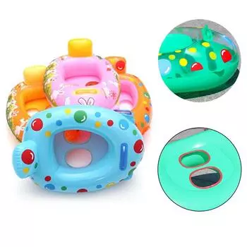 Детское защитное сиденье, поплавок, мультяшное надувное кольцо для плавания, утолщенные детские поплавки из ПВХ с кристаллами 1pcs