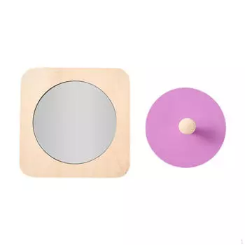 Детское зеркало Деревянное праздничное украшение Раннее образование Когнитивное развитие Головоломка Сенсорные игрушки для