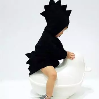 Детское зимнее пальто от 0 до 7 лет, детские парки с капюшоном, теплая зимняя бархатная одежда, пальто с героями мультфильмов 6M чёрный