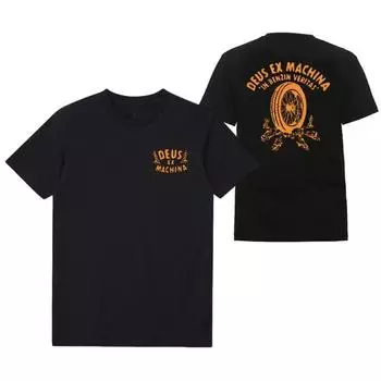 Deus-2024 Мужская и женская хлопковая футболка с круглым вырезом и короткими рукавами с принтом в виде букв, летняя мода 100% S