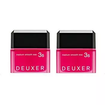 DEUXER Medium Smooth Wax 3S (Set of 2) Hair Wax Floral Berry 80g