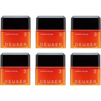 DeuXer Medium SOft WaX 3 Set Of 6 Floral Berry Hair WaX 80g X 6