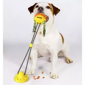 DeVence Puppy Dog Attachment Игрушка-буксир, желтый, 1 шт.